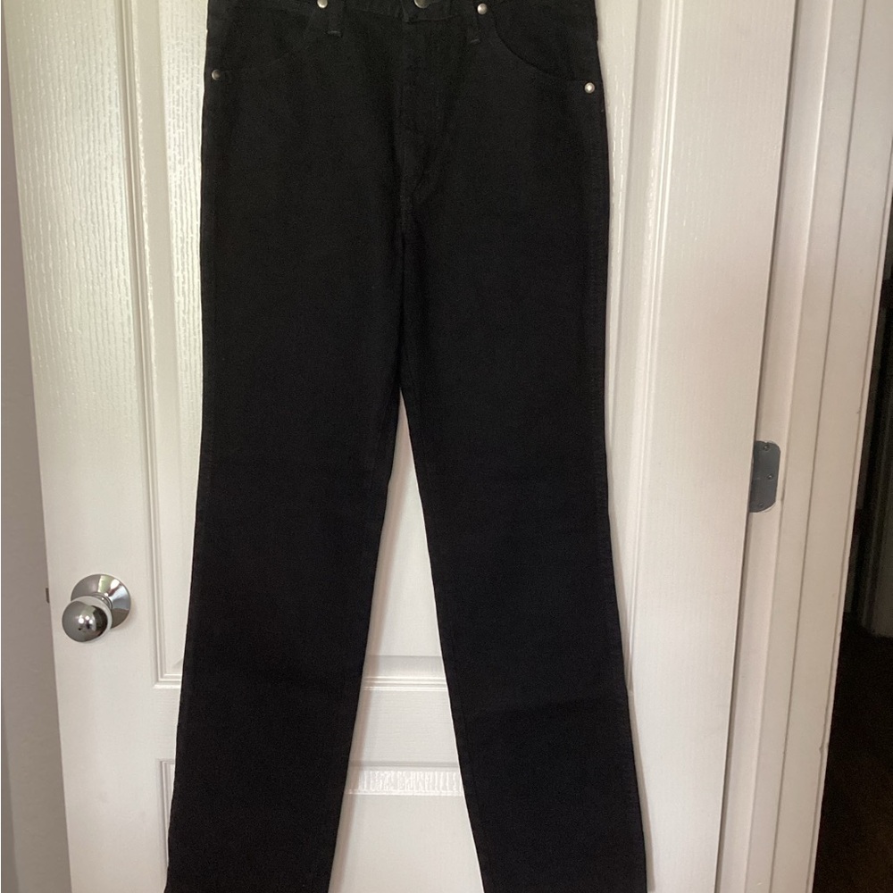 Wrangler Men’s Black Slim Straight Jeans, 30x32